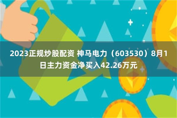 2023正规炒股配资 神马电力（603530）8月1日主力资金净买入42.26万元